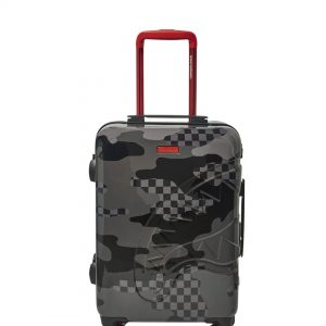 EXTERIOR GOLD ZIP POCKET SHARKS IN PARIS JETSETTER CARRY-ON LUGGAGE